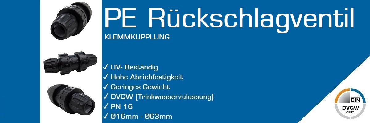 PE Rückschlagventil